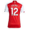 Virallinen pelipaita Arsenal 2023-24 Saliba 12 Koti Lyhythihainen - Miesten